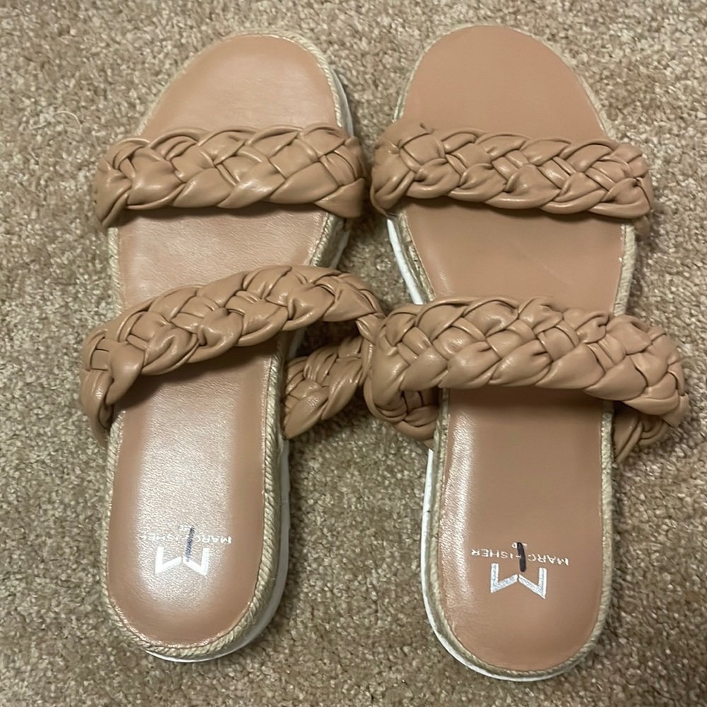 NEVER WORN! Marc Fisher size 7 JAIME FLAT ESPADRILLE SLIP ON